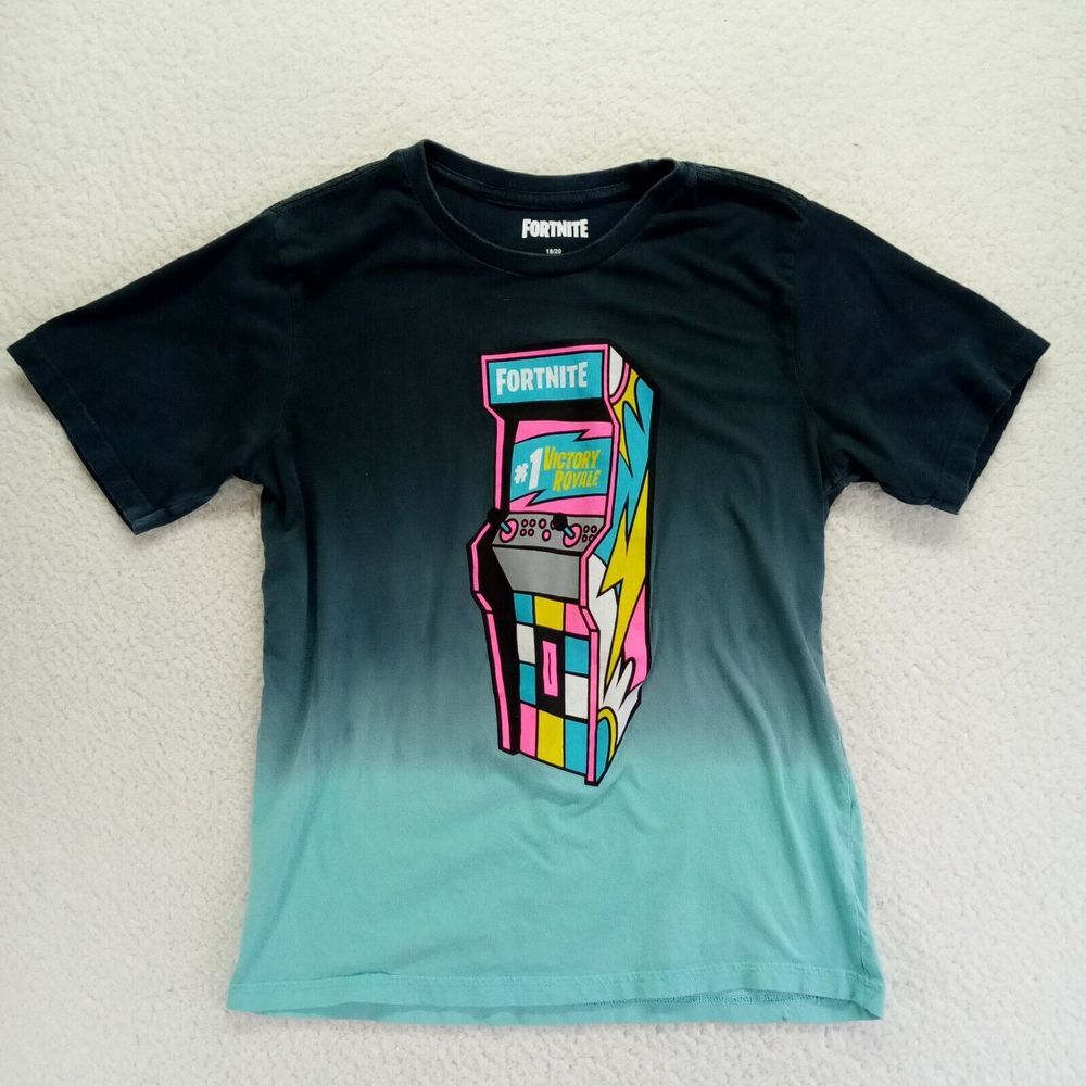 Fortnite Arcade Game T-shirt Boys 18-20 (XL) Short Sleeve Cotton